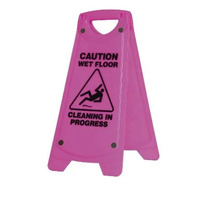 Oates A frame wet floor sign PINK