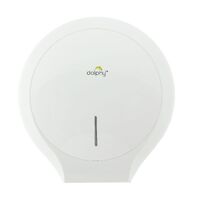 Dolphy Jumbo Toilet Roll Dispenser - White - DTPR0009