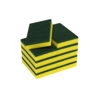 Edco Super Quality Heavy Duty Scourer Sponge Green  pkt 10