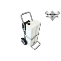 54Lt Portable water tank on trolley with pump.