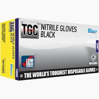 TGC Black Nitrile Gloves