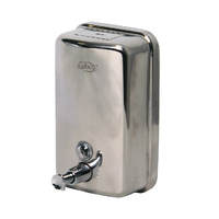 Sabco Stainless Steel soap dispenser.