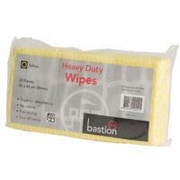 Bastion Regular duty wipes Pkt x 20 YELLOW