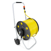 Claber Trolley Hose Reel with 100m of 6mm ID Gardiner hose