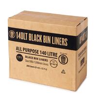 140Lt bin liners. Carton 200