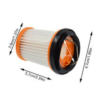 Cone HEPA Filter Replacement for Shark WV200 WV201 WV205 WV220 Pkt x 4