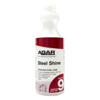 AGAR #9 STEEL SHINE 500ML SPRAY BOTTLE